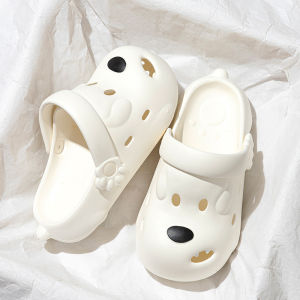 Summer Womens Cute Puppy Clogs New Indoor Non-slip Bathroom Thick Sole Slippers Outdoor Beach Kawaii Daily Wear Slides H260729