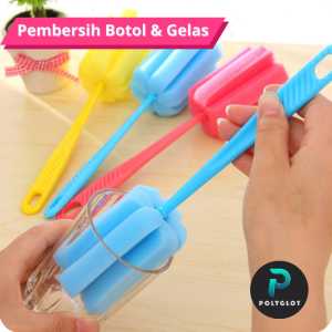 PROMO SPONS SIKAT BOTOL DAN GELAS/TONGKAT BUSA PEMBERSIH PENCUCI GELAS BOTOL/ALAT PEMBERSIH GELAS