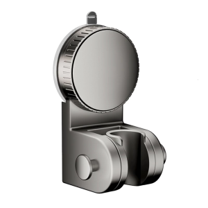 Bathroom Adjustable Shower Bracket Suction Cup Shower Base No Drilling Shower Head Holder for Apartments Hotel Homes