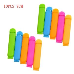 10Pcs Portable Kitchen Storage Food Snack Seal Sealing Bag Clips Sealer Clamp Plastic Tool Kitchen Accessories