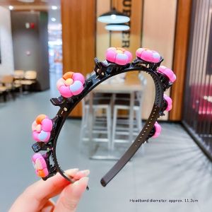 Băng Đô Hoa hoạt hình dễ thương KS cho trẻ em phụ kiện tóc nhựa thủ công với thiết kế hoa đầy màu sắc hoàn hảo cho trẻ em mặc hàng ngày và tiệc tùng