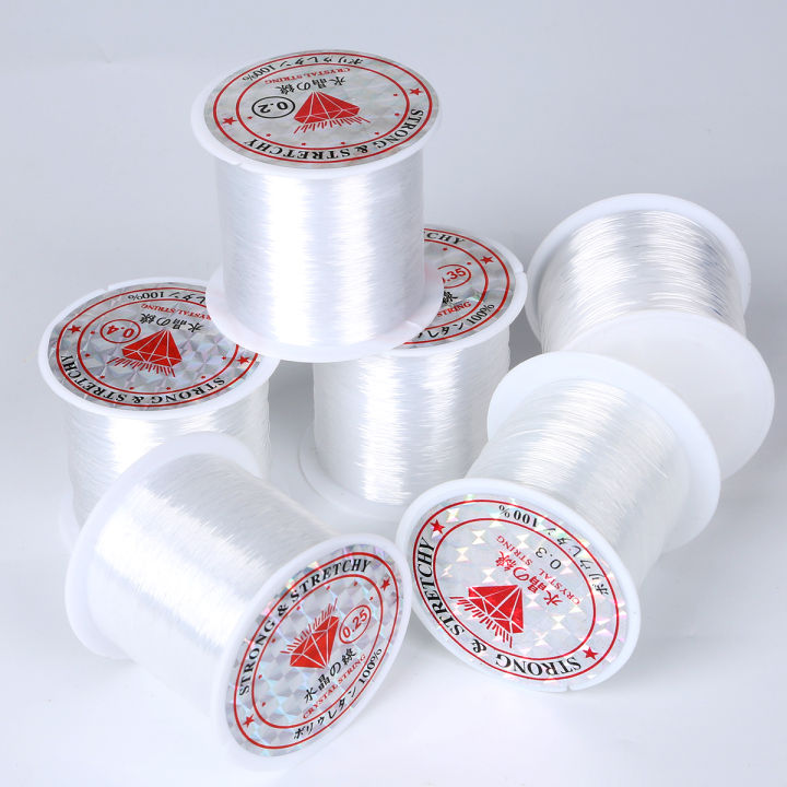 15-100Meter/Roll 0.2-0.8MM Transparent/Clear Fish Line Nylon