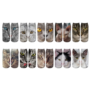 Funny Crazy Sock Novelties Cool 3D Print Crew Socks Cotton Bootie Socks Dress Socks Middle Tube Socks Gifts Women Men