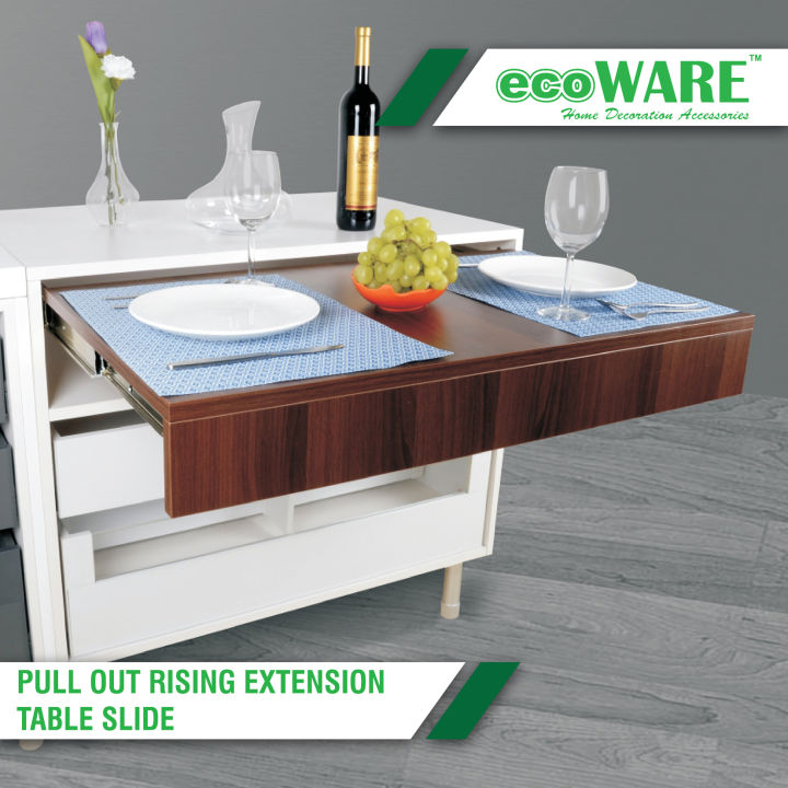 ecoWARE TBE02 Pull Out Rising Extension Table Slide Kitchen Furniture ...