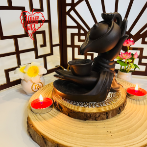 Thác Khói Huệ An Đốt Trầm Cao Cấp Hình Ấm Trà