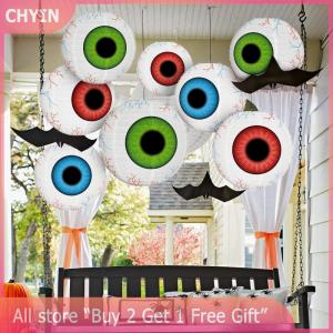 [COD] CHYIN Halloween Eyeball Lantern Decoration Theme Party Paper Lantern Room Decor Hanging Ornament Festive Holiday Home Party Supplies