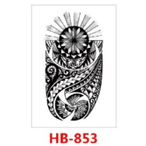 Grosir Termurah Tato Temporer - Tatto Temporer Tahan hingga 2 Minggu Tato Temporary Tribal Ksatria Panah Burung Macan KODE HB 857