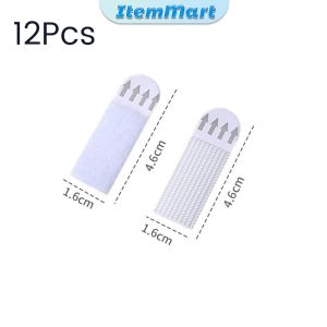 ItemMart 12Pairs Photo Frame Hanging Strips Adhesive Picture Decor Artwork Hook and Loop Fastener
