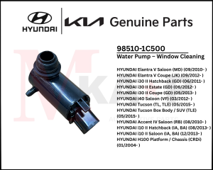 [ORIGINAL] Water Pump Window Cleaning for HYUNDAI Elantra i30 i40 Tucson Accent i10 (98510-1C500)