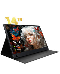 【Local Warehouse】ZSCMALL 14/15.6/18.5 Inch 1080P FHD 60/120Hz Touch Screen Portable Monitor USB-C HDMI HDR IPS Travel Monitor with Smart Cover & Speaker Second External Monitor for Laptop PC Mac Phone Table Xbox switch PS4/5【Delivered Whinin 72 Hours】