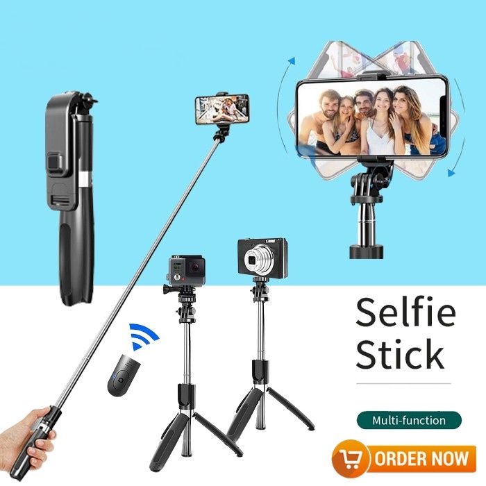 Selfie Stick Tongsis Tripod 4 in 1 with Wireless Remote Shutter L02