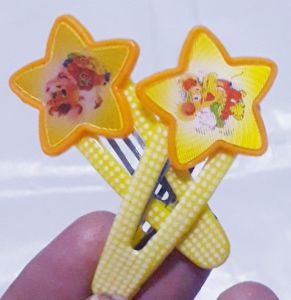 MEGASARI / COD / 2 PCS JEPITAN RAMBUT ANAK KARAKTER HOLOGRAM 2 IN 1/ SEPASANG JEPIT RAMBUT KARAKTER CANTIK DAN LUCU / SEPASANG AKSESORIS RAMBUT ANAK PEREMPUAN