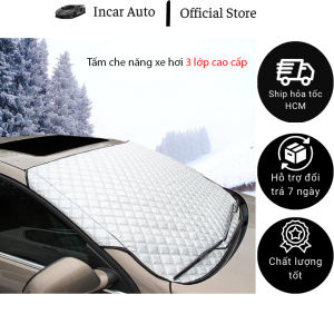 Tấm Che Nắng Kính Lái Xe Hơi Ô Tô Tráng Nhôm 3 Lớp Kích Thước 187x95cm Chống Tia UV Giảm Hấp Thụ Nhiệt Nội Thất