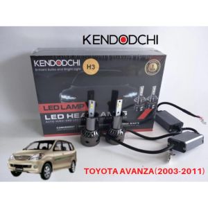 🔥READY STOCK🔥KENDODCHI 2Pcs H3 LED Car Headlight FOR TOYOTA AVANZA(2003-2011) product by Malaysia