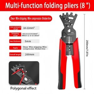 Kìm bóc vỏ dây đa năng Tool-Hive dụng cụ điện cắt bóc vỏ và cuộn dây điện tiện dụng
