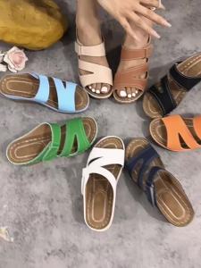 New Plus Size WomenS Summer Open-Toe Outdoor Slippers Thick-Soled Wedge Beach Sandals