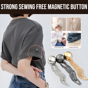 Strong Sewing Free Magnetic Button Shirt Sleeve Fixing Buckle Magnetic Attraction Chain Shirt Collar Fixed Button Metal Accessories