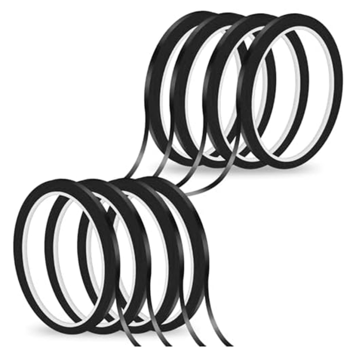 【DNH】10 Rolls 1/8 Inch Whiteboard Tape Thin Tape for Dry Erase Board