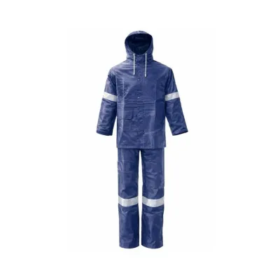 Krisbow Rainsuit Jas Hujan Pvc dengan Hood - Biru Navy
