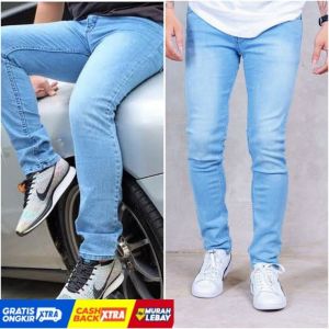 Celana Jeans Pria Lelaki Dewasa Hitam Pensil Slimfit Slim Fit Slimpit Slim Pit Skinny Stretch Street Setrit Strit Karet Melar / Jins Panjang / Jens / Sepan / Cowok / Cowo / Murah / Distro / Keren / Gaul / Item / Model Terbaru 2022