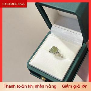 CS Cổ Điển Nhân Tạo Ngọc Vuông Vòng Mùa Thu Mùa Đông Trung Quốc Phong Cách Pha Lê Hình Học Vòng Tay Cho Phụ Nữ Đồ Trang Sức Thời Trang