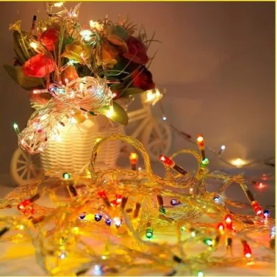 Dây đèn led trang trí chớp nháy 7 màu Fairy light trang trí phòng ngủ giánh sinh lễ tết ngoài trời