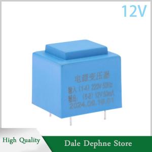 [Dale Dephne] 0.5W 220V To 12V Power Mini Sealed Type Plug In PCB Board 4 Pin Waterproof Encapsulated Transformer