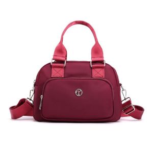 DWT9814 Multi Pockets Square Shoulder Bag Waterproof Large Capacity Women Handbag Trendy High Quality Nylon Crossbody Bag Female