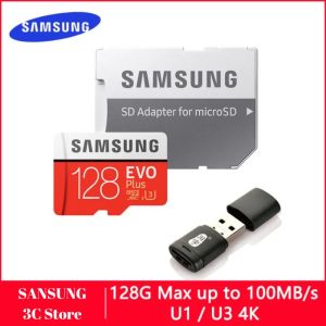 SAMSUNG Plus Micro SD Card 128GB 512GB 256GB 1TB 2TB Micro SD 128gb Flash Memory Card SD Memory U1 U3 4K Microsd TF Cards