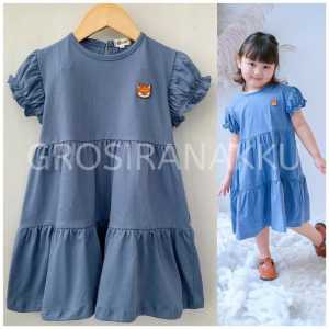 Dress Anak Smilee Molly Warna Biru Size 1-5 Tahun
