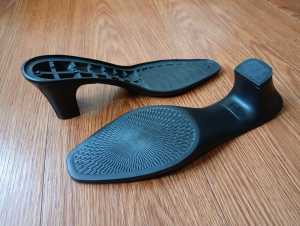 Sol Sepatu Heels Wanita Formal Alas Bawah Outsole Sol Sepatu Cewek Hitam Hak 6 cm Mawar size 36 sd 40