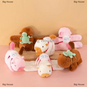 [COD] Big House Capybara ห่วงคล้องข้อมือของเล่นแบบหนีบสายรัดข้อมือสำหรับใส่เป็นสายแบบหมุนหางตุ๊กตา Capybara ของขวัญเป็นวงกลมแสนสนุก
