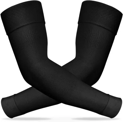 NEENCA 1 Pair Medical Compression Arm Compression Shaper Sleeves for Men Women - 20-30 mmHg Lymphedema Compression Sleeves Support for Arms Pain Swelling Edema Post Surgery Recovery Tendonitis