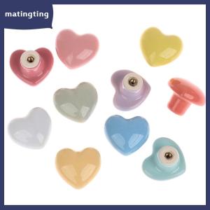 matingting Tay nắm tủ quần áo bằng gốm cầm tay màu hoạt hình tay nắm ngăn kéo tròn một lỗ