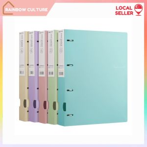 【Rainbow Culture】 A4 4-Ring Loose-Leaf Binder / Office Document & Exam Paper Organizer