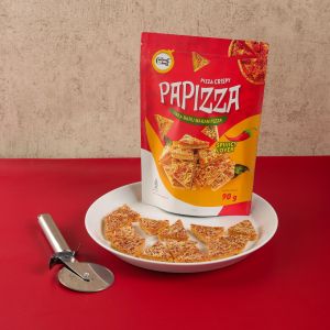KERIPIK PIZZA CRISPY PAPIZZA 90 GRAM PREMIUM SNACK - SPICY LOVERS
