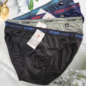 Combo 5 và 10 Quần Lót Nam TITUS Thun Lạnh Thông Hơi Bản Lưng Nhỏ (Size 40-90 Kg) 300 Nam Chất Vải Mềm Mại Thông Thoáng Dễ Chịu - Đồ Lót Quỳnh Anh