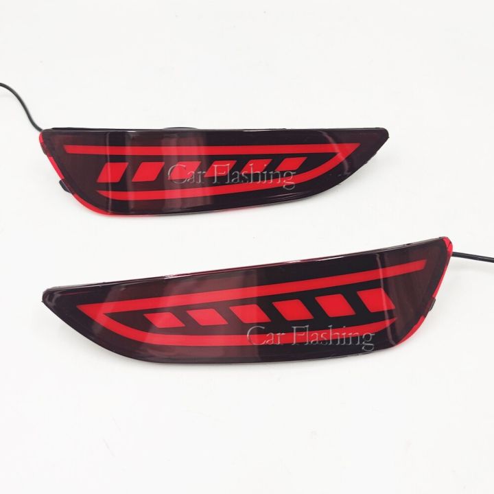 1Pair Car Tail Light LED Brake Light Taillight Rear Bumper Lamp For ...