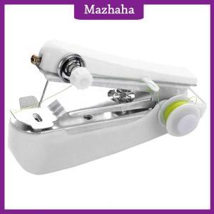Mazhaha 1 Set Mini Sewing Machine Fast Stitch Labor-saving Fabric Clothes Sewing Tools Handheld Portable Mini Manual Sewing Machine
