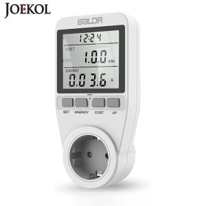 220V AC EU/US/AU Digital LCD Power Meter Wattmeter Socket Wattage Kwh Energy Meter Measuring Outlet Power Analyzer