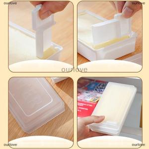 [COD] ourlove Portable Solid Butter Cutting Storage Box Kitchen Accessories Refrigerator Fresh Keeping Box Breakfast Cheese Fresh-Keeping Box