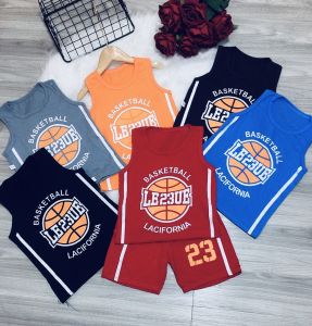 [MẪU MỚI] 5 BỘ BA LỖ BASKETBALL SỐ 23 CHẤT COTTON MỀM MÁT CHO BÉ YÊU SIÊU CƯNG 8-18KG. VIDEO THẬT. BIBO BABY SHOP