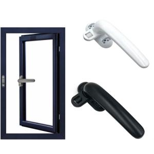 WENSH สีดำ/ขาว ข้น สากล อลูมิเนียม ติดตั้งง่าย มีตัวล็อค ที่จับล้อหน้าต่าง ฮาร์ดแวร์หน้าต่าง ที่จับหน้าต่าง บานตู้