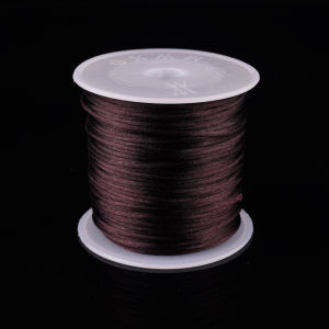 45Yards/Roll 1.5mm Rattail Satin Nylon Trim Cord for Necklace Bracelet Beading Kumihimo Chinese Knot DIY Craft String