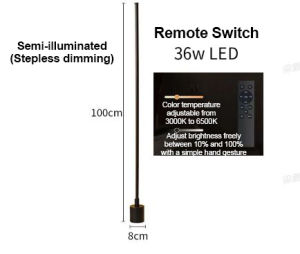 Minimalist floor lamp LED eye protection simple modern Nordic ins style living room bedroom study vertical floor atmosphere lamp