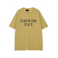 Fog State ESSENTIALS Niche Fashion Brand American Summer Cotton Loose Fear Of God Men's Couple Short Sleeve T-shirt Titleist style. 
