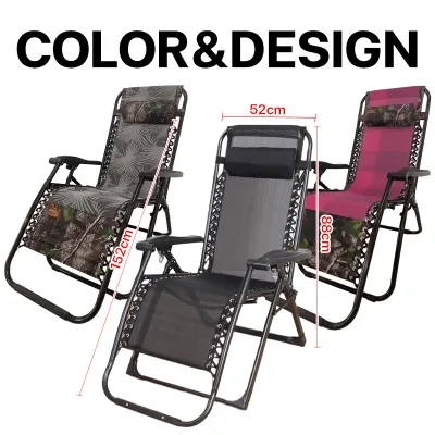 JMStyle Folding Chair 2 in1 Recliner Portable rocking chairs for adults freely adjustable Reclining Outdoor Chair Folding Beach Chair Office Nap Bed Beach Chair Fishing chair Load capacity monoblock relaxing rattan chair nordic monoblock chairs on sale
