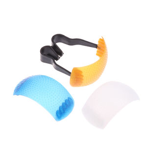 LEI ฝาครอบดิฟฟิวเซอร์สำหรับกล้อง DSLR ฝาครอบดิฟฟิวเซอร์สำหรับกล้อง DSLR SLR 3สีสำหรับกล้อง DSLR SLR SLR