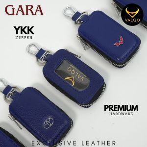 VALQO GARA Gantungan kunci Keyless Kulit Sapi untuk tempat Remot & Dompet STNK Mobil Motor