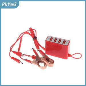 PkYeG 1 cái Xe Tải xe máy Phụ Kiện 4 cổng USB dây buộc Clip sạc DC12V 24V để 5V sạc cổng 2.1A